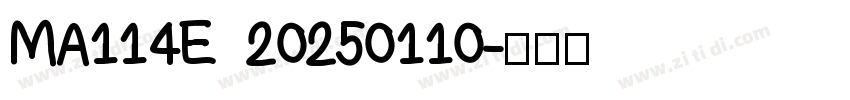 MA114E 20250110字体转换